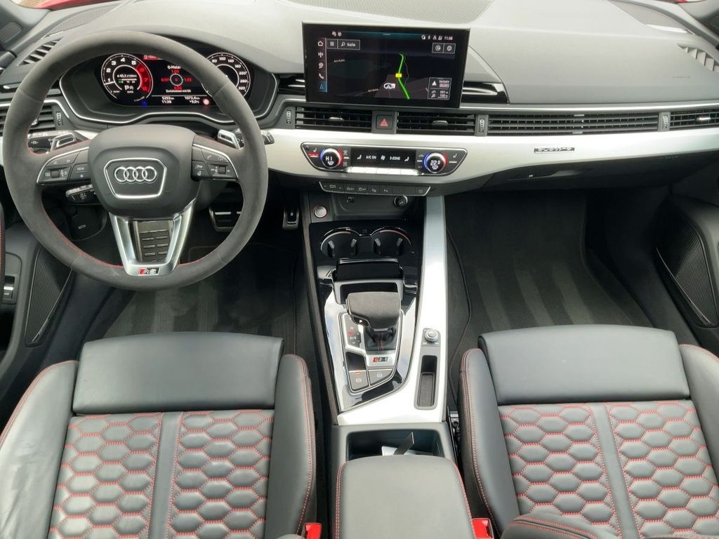 AUDI RS4 AVANT | sportovní kombi V6 biturbo 450 koní | německé předváděcí auto | dovoz | červená s černou kůží | super výbava | skvělá cena | nákup online | auto eshop | AUTOiBUY.com